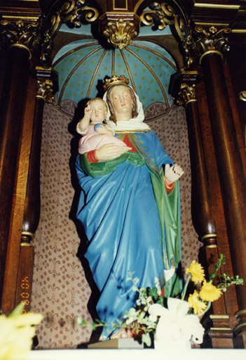 Retable de l'autel de la Vierge : Vierge à l'Enfant.