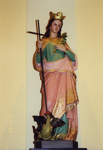 Statue de sainte Marguerite. Vue d'ensemble.