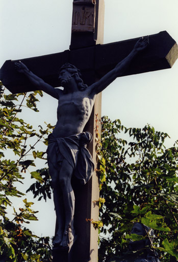 Christ en croix par l'Union artistique de Vaucouleurs. Détail.