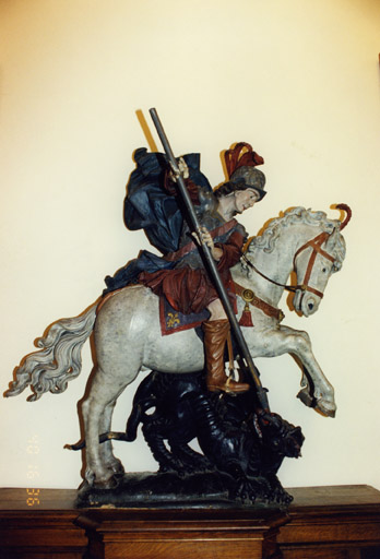 Groupe sculpté : Saint Georges