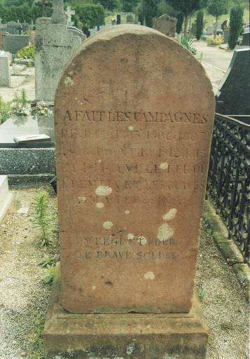 Tombeau de Louis (Joseph) Duflot, vue du revers.