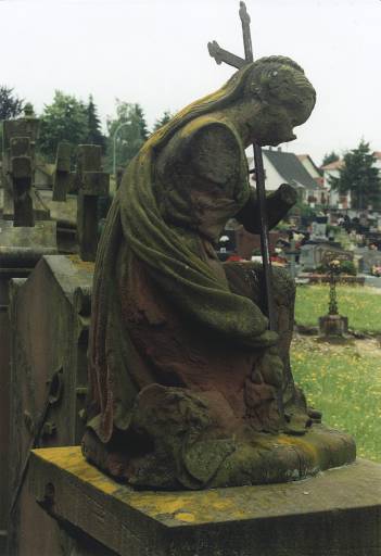 Détail de la statue.