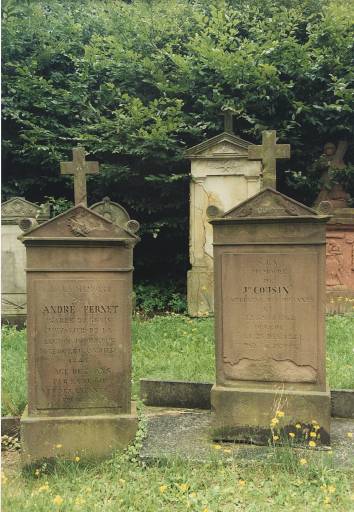 Tombeau d'André Fernet, 1841 et tombeau de J. H. Cousin, 1841.