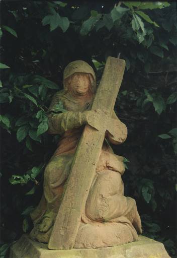 Détail de la statue.