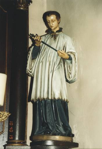 Statue de saint Louis de Gonzague.