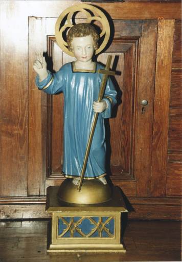 Statue de l'Enfant Jésus bénissant, 4e quart du 19e siècle.