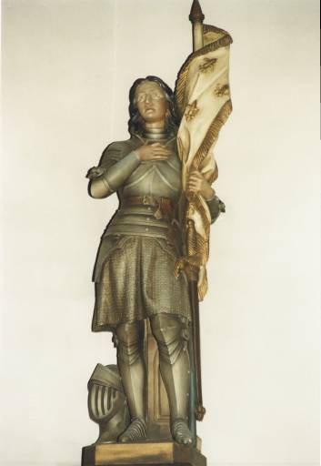 Statue de sainte Jeanne d'Arc, limite 19e siècle-20e siècle.