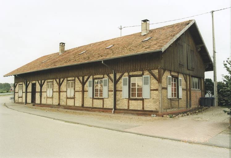 Port du Rhin. Atelier datant du port charbonnier (Raab-Karcher), de la fin du 19e ou du début du 20e siècle. Vue d'ensemble.