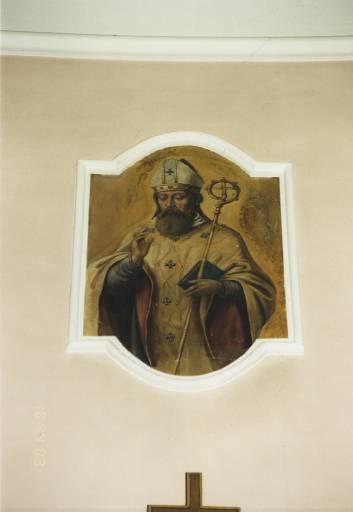 Peinture représentant saint Arbogast (?).