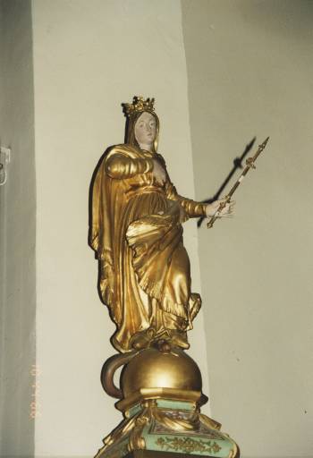 Statue de procession de la Vierge de l'Immaculée Conception