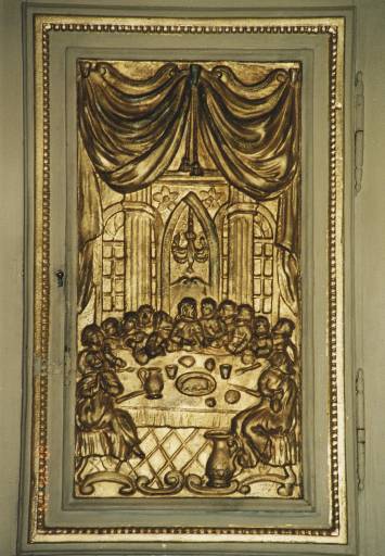 Détail de la porte du tabernacle.