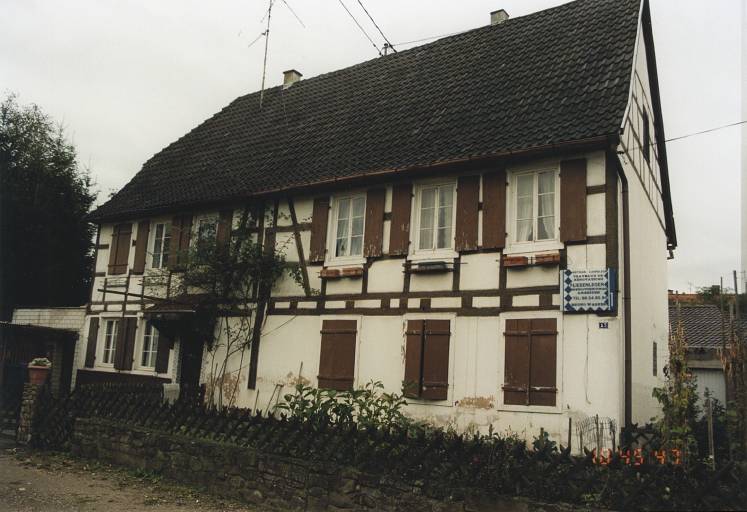 Ancienne ferme, 3a, rue de la Caserne. Vue du logis.