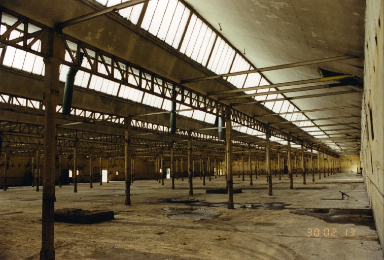 Vue intérieure d'un atelier.