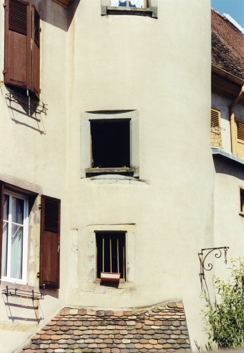 Détail de la tourelle d'escalier.