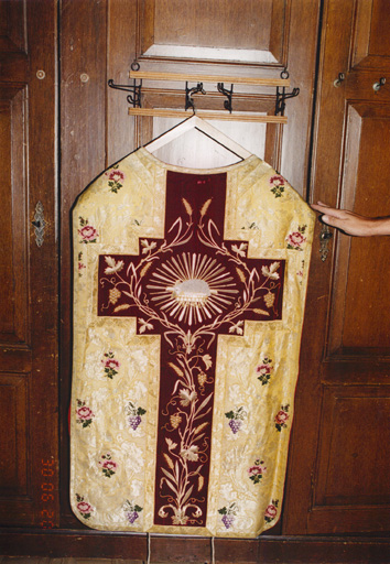 Chasuble 1, 2e moitié 19e siècle. Vue de face.