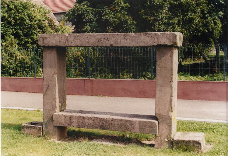 Banc reposoir B, 1854.