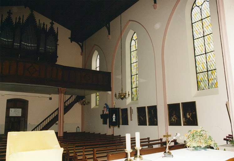 Vue de la tribune d'orgue depuis le choeur.