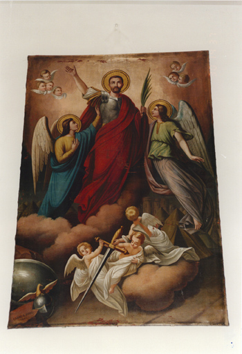 Tableau : Apothéose de saint Maurice, par Carola Sorg, 1885.