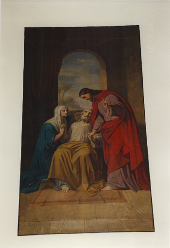 Mort de saint Joseph, par Heinrich Kaiser, 1897.