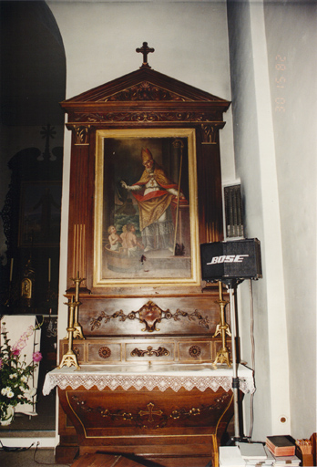 Vue d'ensemble : autel secondaire de saint Nicolas.