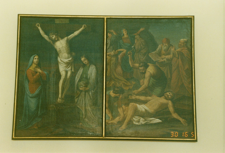 Chemin de croix, par Carola Sorg (?). Crucifixion et Mort du Christ.