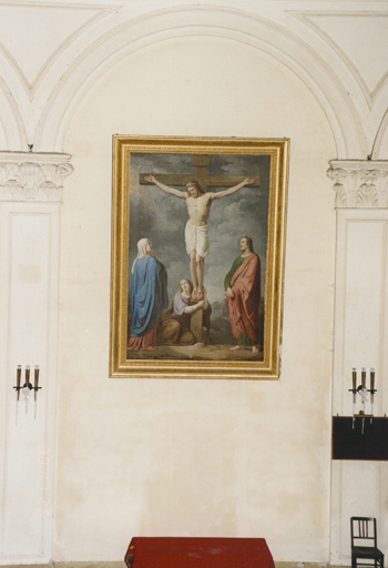 Tableau de la Crucifixion : vue d'ensemble.