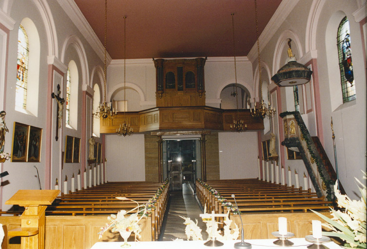 Tribune d'orgue depuis le choeur.