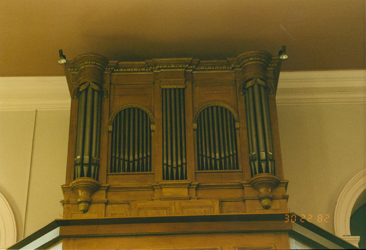 Orgue, par Valentin Rinckenbach, d'Ammerschwihr, 1848. Vue d'ensemble.