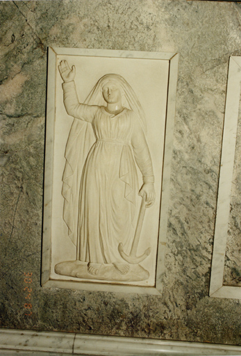 Vue de détail. Bas-relief de l'Espérance.