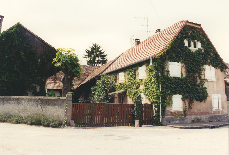 Ferme. Vue d'ensemble depuis la rue.
