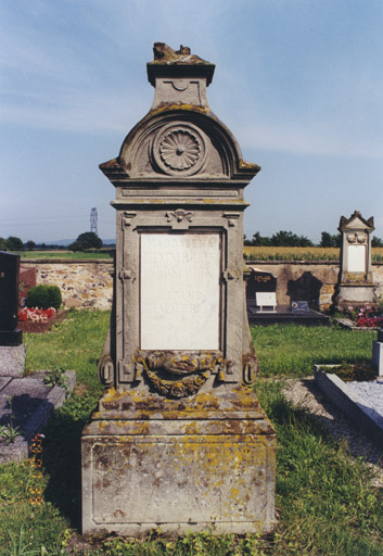 Monument sépulcral de M. Zimmerlin. Vue d'ensemble.