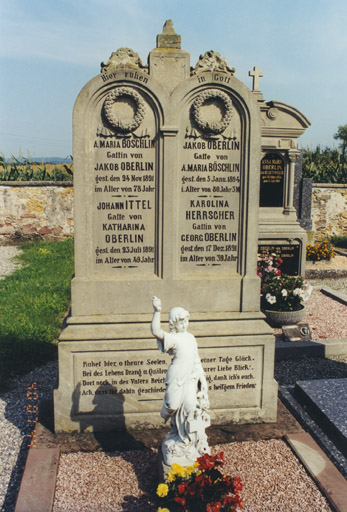 Monument sépulcral de la famille Böschlin. Vue d'ensemble.