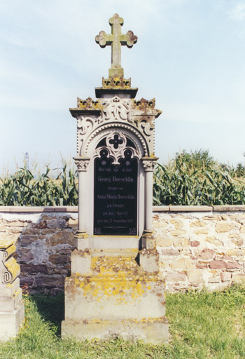 Monument sépulcral de G. Boeschlin. Vue d'ensemble.