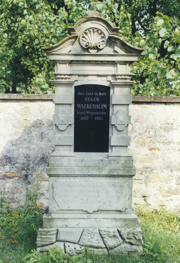 Monument sépulcral de E. Wackenheim. Vue d'ensemble.