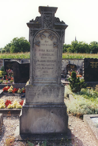 Monument sépulcral de A. M. Zimmerlin. Vue d'ensemble.