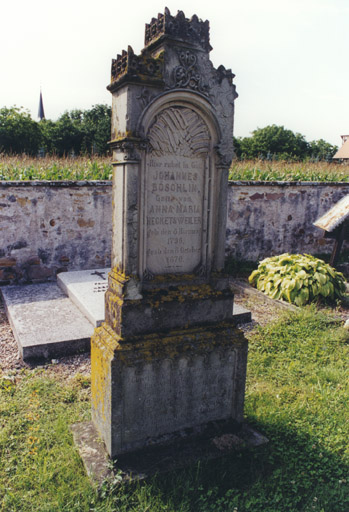 Monument sépulcral de J. Böschlin. Vue d'ensemble.