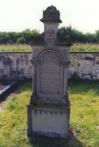 Monument sépulcral de M. Hecketsweiler. Vue d'ensemble.
