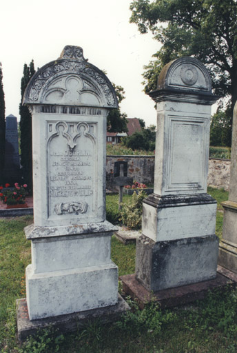 Monuments sépulcraux de J. Oberlin et A. M. Böschlin. Vue d'ensemble.