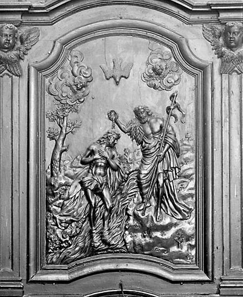 Bas-relief : le Baptême du Christ