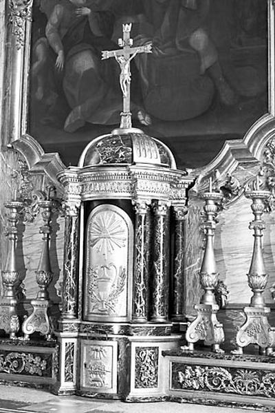 Tabernacle et 6 chandeliers d'autel