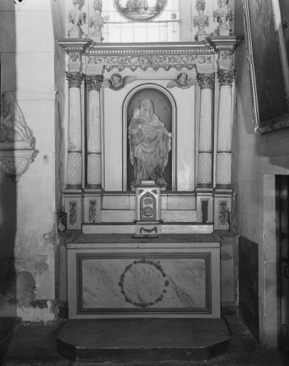 Autel, retable, tabernacle (autel secondaire sud)