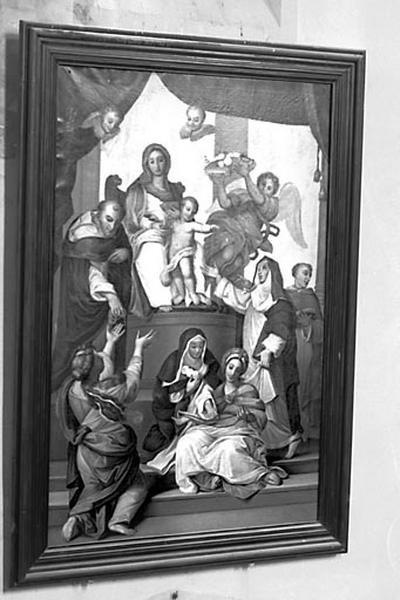 Tableau : Institution du rosaire