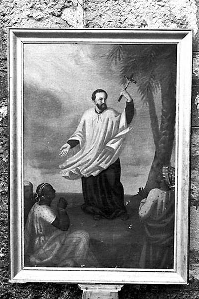 Tableau : Saint François Xavier prêchant