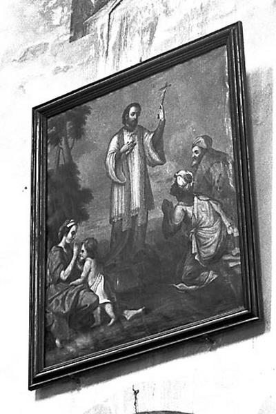 Tableau : saint François-Xavier prêchant