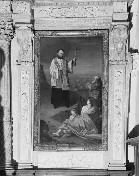 2 tableaux : saint François Xavier et cardinal