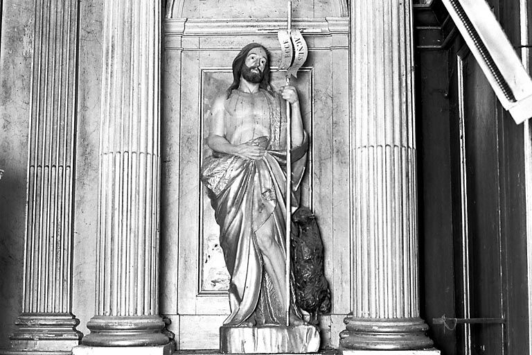 Statue du retable : saint Jean-Baptiste