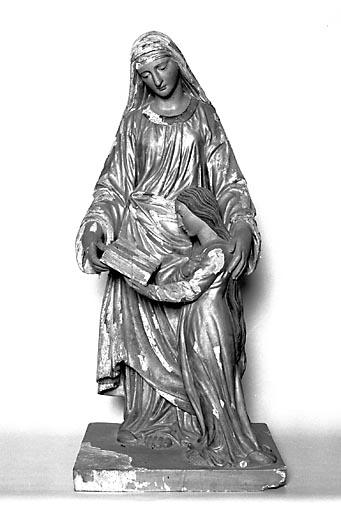 Groupe sculpté : l'Education de la Vierge