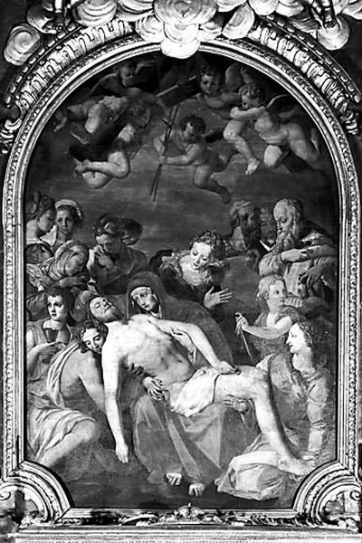 Tableau d'autel : la Déploration sur le Christ mort