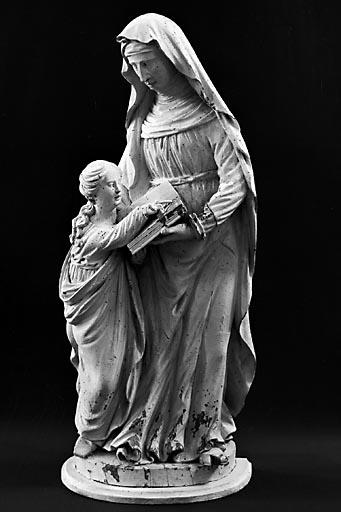 Groupe sculpté : l'Education de la Vierge