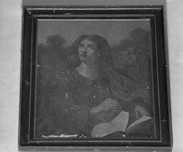 Saint Jean. ; Ensemble de 4 tableaux (saint Matthieu, saint Marc, saint Luc et saint Jean) : saint Jean.